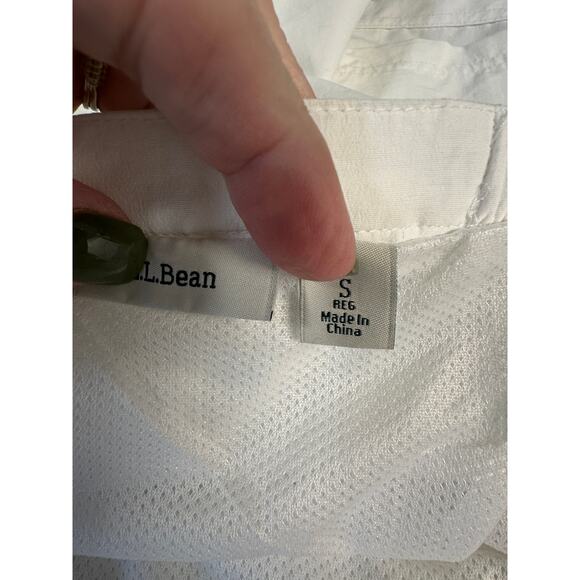 L.L. Bean Women’s White Supplex Nylon Shorts Size Small Regular Drawstring Lined - Picture 5 of 10